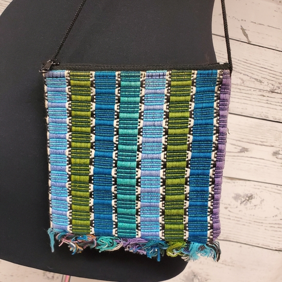 Baha Style Cross Body Small Bag Purse Zipper - Picture 5 of 5